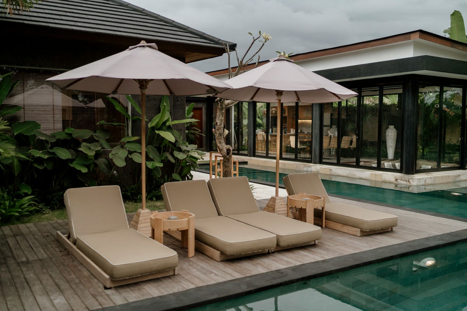 Traveler reviewing villa booking details before a Bali trip